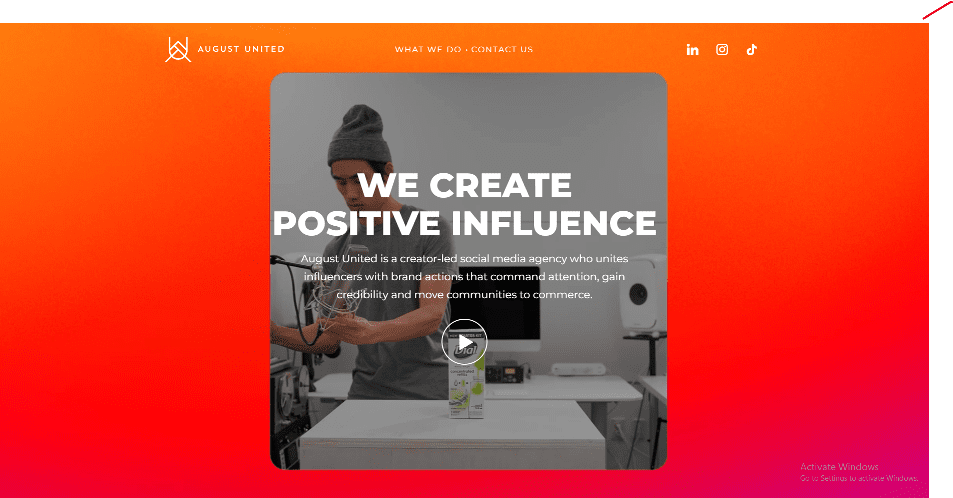 August United  Influencer Marketing Agency