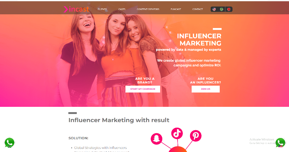 In-Cast Digital Influencer Marketing Agency