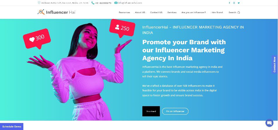 InfluencerHai is the best influencer marketing agency in India and a platform