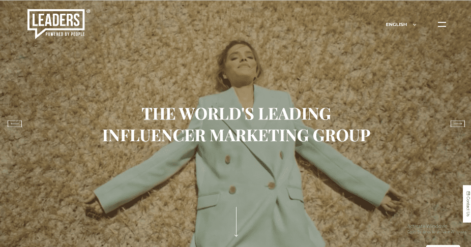 Leaders Top Influencer Marketing Agency, Influencer Management