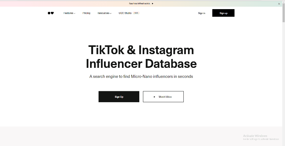 inBeat Influencer Marketing Agency Database