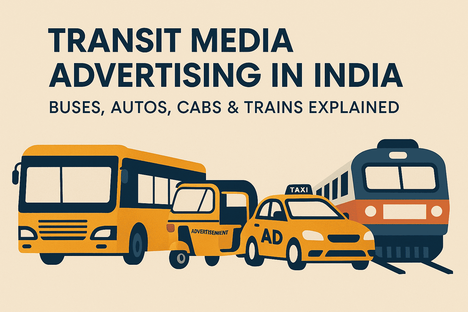 transit media advertising, offline advertising agency India, bus advertising, auto rickshaw branding, cab ads India, metro branding, OOH transit ads, outdoor advertising services